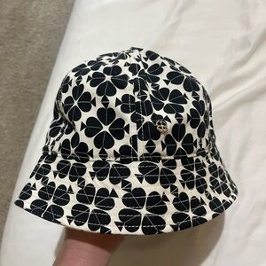 Kate Spade Black and White Floral Bucket Hat